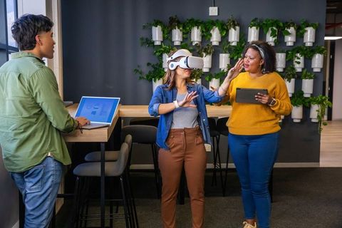 Multicultural Team Testing Virtual Reality Prototype for Collaborative Product Demo