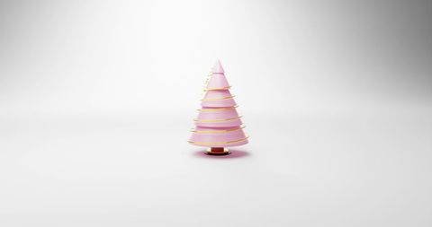 Modern Pink Christmas Tree and Gifts on Minimal Background - Download Free Stock Images Pikwizard.com