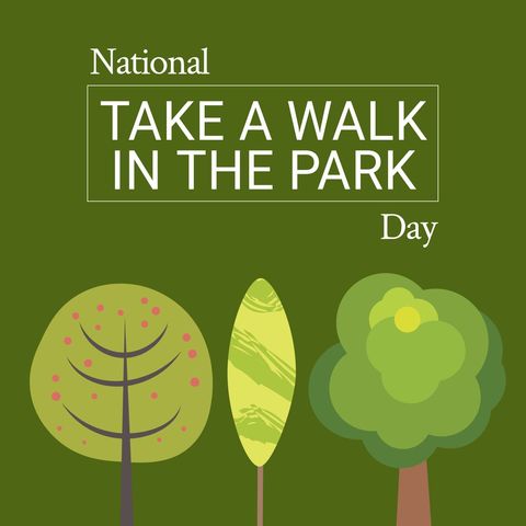 vibrant national take a walk in the park day concept art - Download Free Stock Templates Pikwizard.com