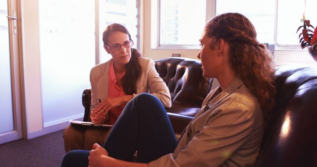 Counseling Session Between Therapist and Client in Office - Download Free Stock Images Pikwizard.com