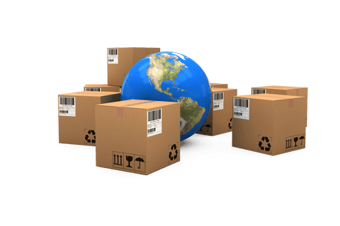 International Shipping Concept with Global and Boxes on Transparent Background - Download Free Stock Videos Pikwizard.com