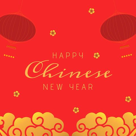 chinese new year celebration poster with traditional elements - Download Free Stock Templates Pikwizard.com