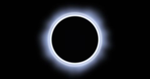 Digital Lunar Eclipse with Glowing Neon Aura - Download Free Stock Images Pikwizard.com