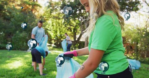 Family Organizing Park Cleanup Embraces Eco-Friendly Practices - Download Free Stock Images Pikwizard.com