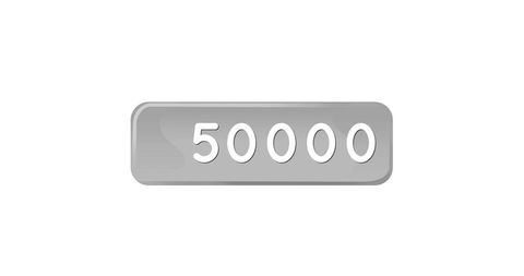 50000 Notifications Alert Symbolizing Strong Network Activity