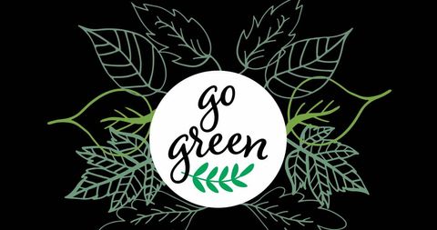 Go Green Logo Promoting Environmental Awareness - Download Free Stock Images Pikwizard.com