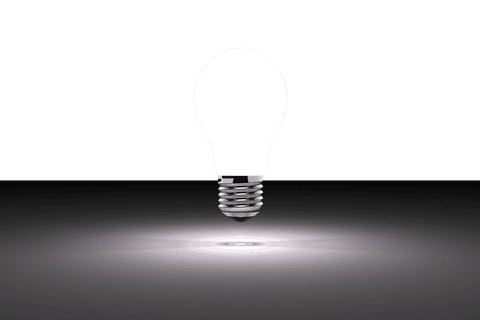 floating light bulb with soft glowing illumination on transparent background - Download Free Stock Videos Pikwizard.com