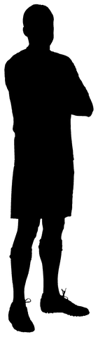 transparent silhouette of male football player running with ball png - Download Free Stock Videos Pikwizard.com
