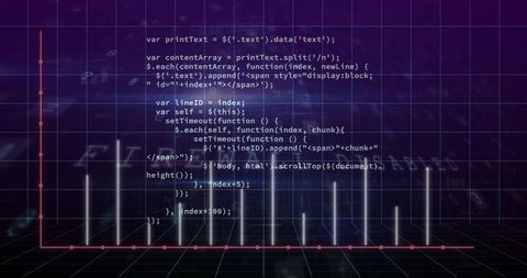 Digital Financial Data Processing with Code Lines - Download Free Stock Images Pikwizard.com