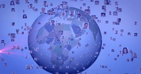 Global Network of Professionals in Digital Collaboration - Download Free Stock Images Pikwizard.com