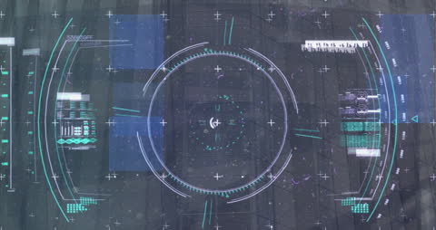 Futuristic Interface Technology with Data Overlay