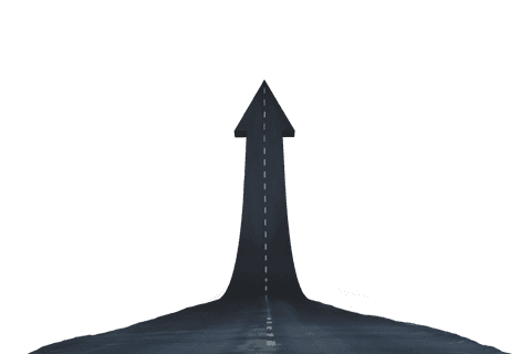 arrow shaped road symbolizing success on transparent background - Download Free Stock Videos Pikwizard.com