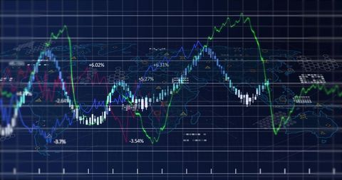 Global Financial Data and Stock Market Trends on World Map - Download Free Stock Images Pikwizard.com