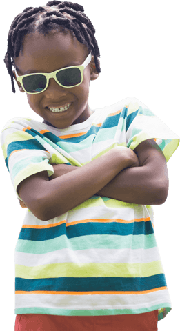 Playful Boy Wearing Sunglasses on Transparent Background - Download Free Stock Videos Pikwizard.com