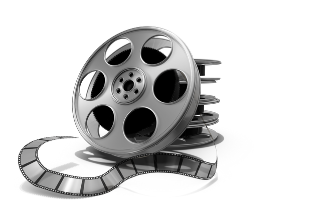 Silver Film Reel Tapes Transparent Background for Movie and Filming Concepts - Download Free Stock Videos Pikwizard.com