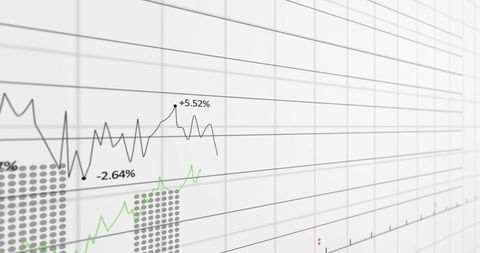 Abstract Financial Chart with Rising and Falling Indicators - Download Free Stock Images Pikwizard.com