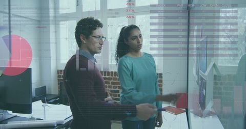 Collaborative Data Analysis with Diverse Partners in Modern Office Brainsorming