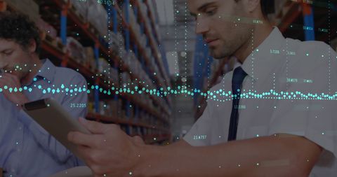 Warehouse Management and Financial Data Integration - Download Free Stock Images Pikwizard.com
