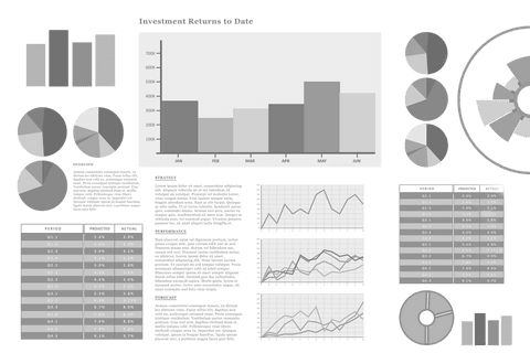 vector data charts and graphs on transparent background for presentations - Download Free Stock Videos Pikwizard.com