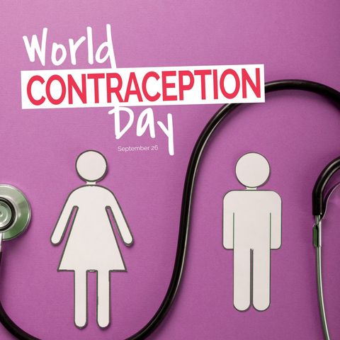 World Contraception Day Awareness with Male and Female Icons - Download Free Stock Templates Pikwizard.com