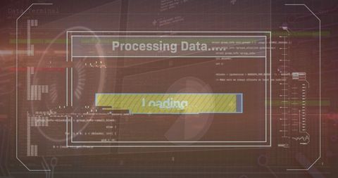 Digital Interface Displaying Data Processing with Coding Background - Download Free Stock Images Pikwizard.com