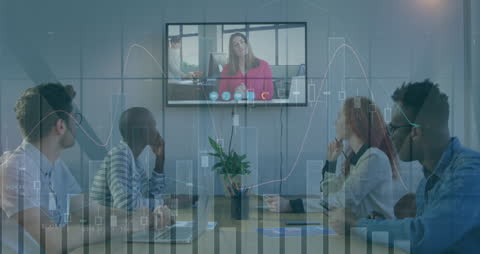 Diverse Team in Virtual Business Meeting