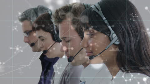 Customer Service Team Using Technology-Infused Call Center