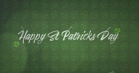 Happy st. Patrick's day green clover background