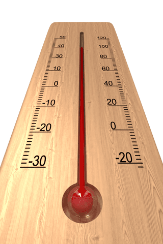transparent wooden thermometer close-up with red thermometer - Download Free Stock Videos Pikwizard.com