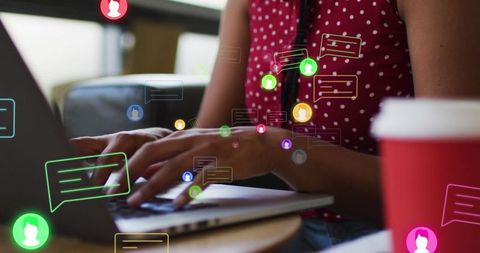 Connecting through technology: virtual communication over coffee