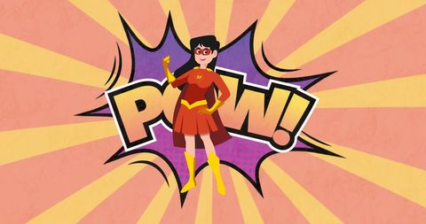 Illustration of Girl Superhero with Empowering Message - Download Free Stock Images Pikwizard.com