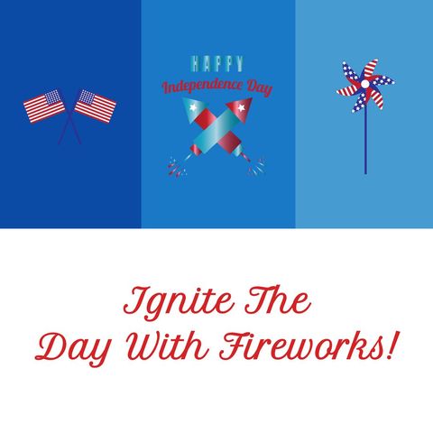 American Independence Day Celebration Banner with Patriotic Symbols - Download Free Stock Templates Pikwizard.com