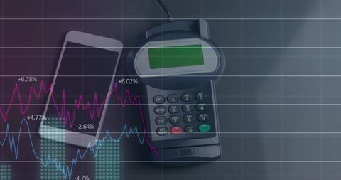 Digital Finance and Contactless Transactions Graphics Overlay - Download Free Stock Images Pikwizard.com