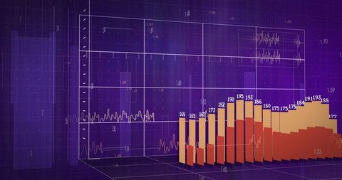 Dynamic Data Visualization with Colorful Bar Charts - Download Free Stock Images Pikwizard.com