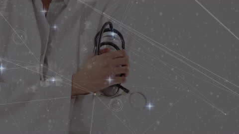 Healthcare professional embracing VR technology in the digital age