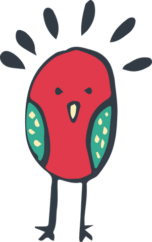 angry red bird digital illustration on transparent background - Download Free Stock Videos Pikwizard.com