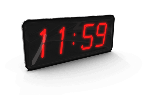 digital alarm clock png with easy visibility time display - Download Free Stock Videos Pikwizard.com