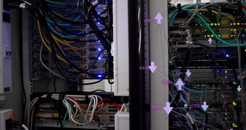 Cloud Computing Infrastructure in Data Center with Performance Metrics - Download Free Stock Images Pikwizard.com