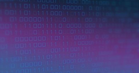 Abstract Binary Code Digital Display on Gradient Background - Download Free Stock Images Pikwizard.com