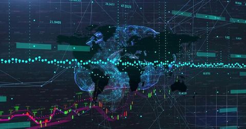 Futuristic Global Analytics with 3D Earth and Data Visualizations