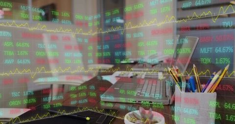 Global Business Finance with Data Processing Visualization