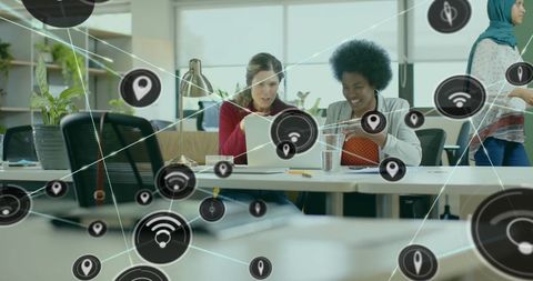 Diverse Professionals Connected in a Modern Social Network