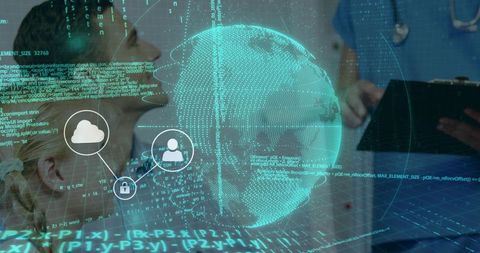 Projecting holographic globe over clinical consultation for telemedicine and healthtech