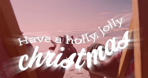 Seaside Holiday Wishing a Jolly Christmas