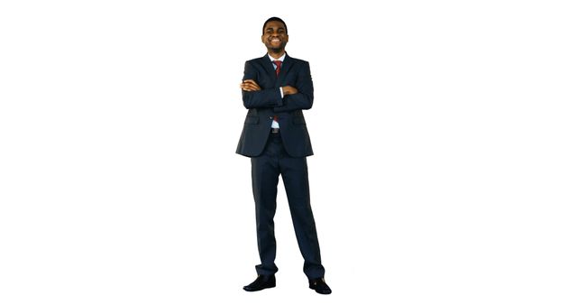 Confident Businessman in Suit with Arms Crossed - Download Free Stock Images Pikwizard.com