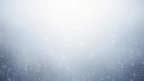 Soft Falling Snow with Bokeh and Central Glow — Minimal Winter Background Loop