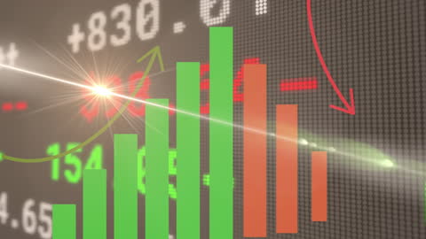 Dynamic Stock Market Graph with Light Effects