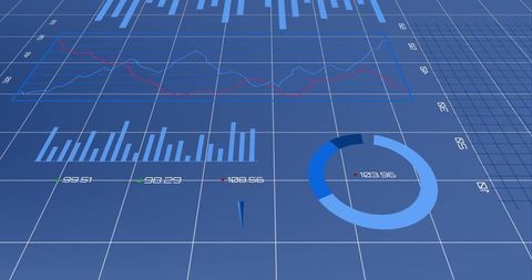 digital data processing with interactive graphs and charts - Download Free Stock Images Pikwizard.com