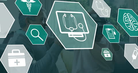 Senior Couple Exploring Virtual Healthcare Technology