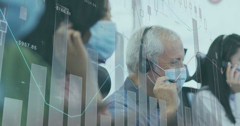 Diverse Team Collaborating on Financial Analytics